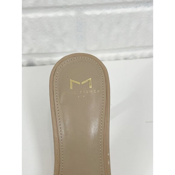 Marc Fisher Shoes Womens Size 9.5 Heeled Sandal Leather Woven Slide Mildigana - Picture 6 of 15